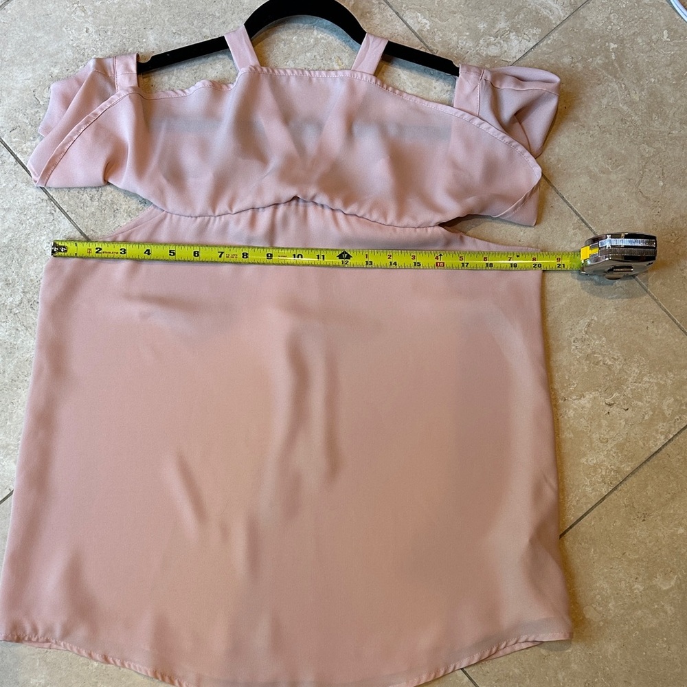Shinestar Pink Ruffle Blouse - Picture 7 of 8